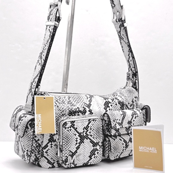 MICHAEL KORS Dakota Medium Snake Embossed Leather Pocket Shoulder Bag
ALUMINUM - Picture 1 of 16